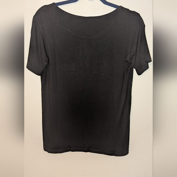 MARILYN MONROE SILVER STUDDED FACE SHORT SLEEVE T SHIRT BLACK NIP - Picture 2 of 5